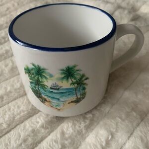 Tropical Beach Scene Ceramic Mug